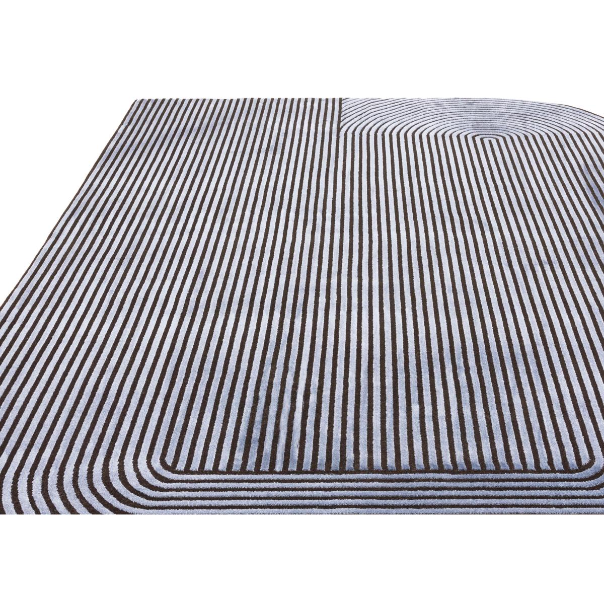 Kuza Shape Rug - 120cm-x-170cm - Silver – image 4