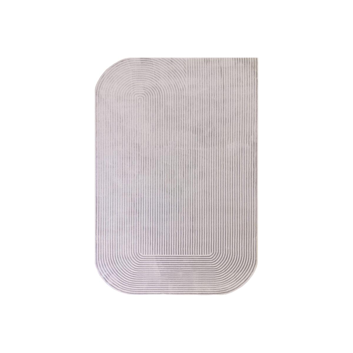 Kuza Shape Rug - 120cm-x-170cm - Silver – image 1