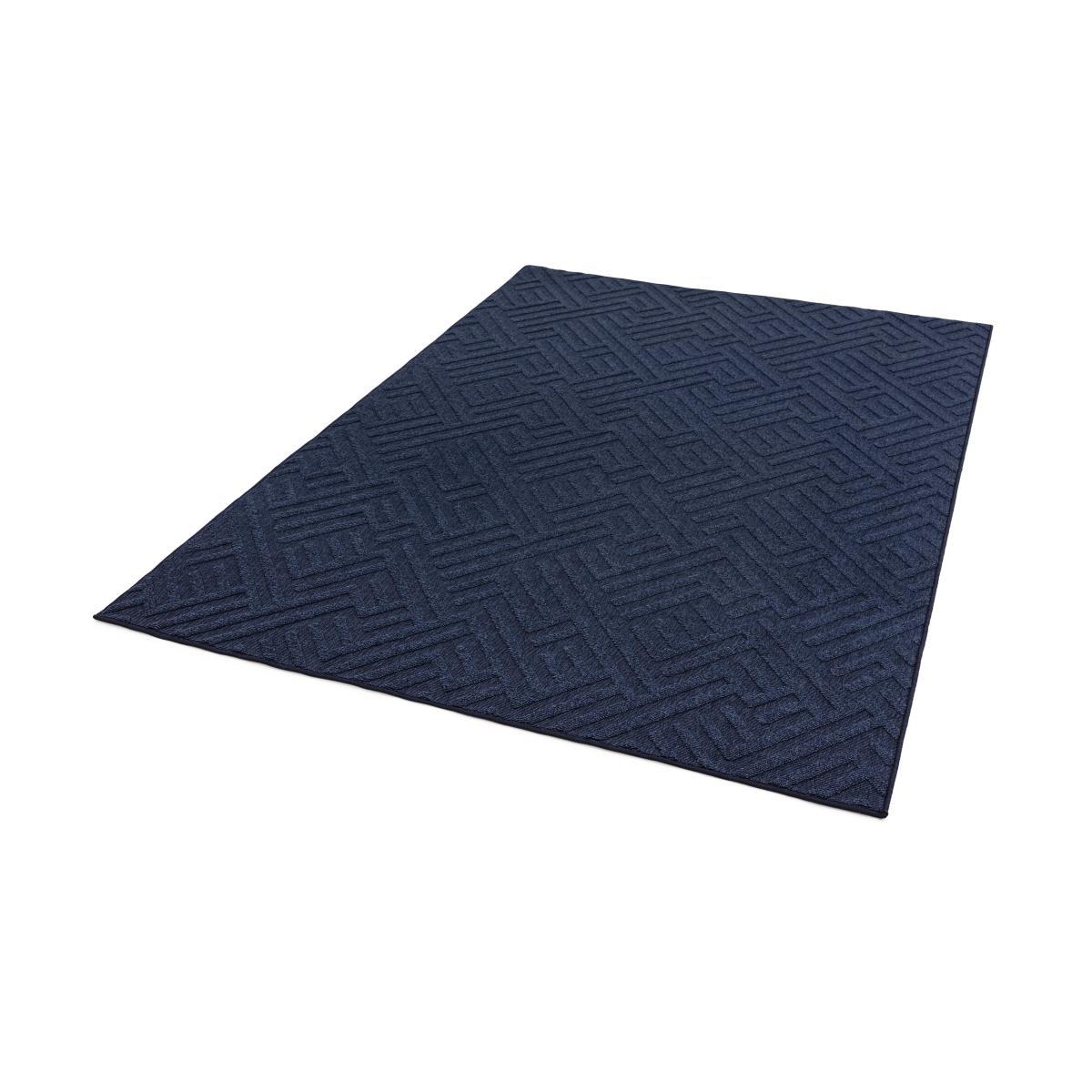 Antibes Blue Linear Outdoor Rug - 160cm-x-230cm – image 5