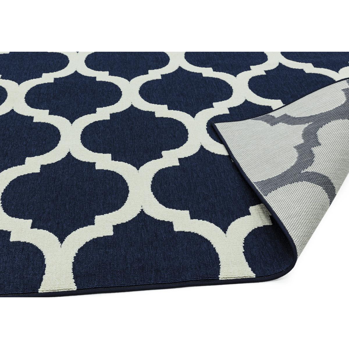 Antibes Blue Trellis Outdoor Rug - 120cm-x-170cm – image 3