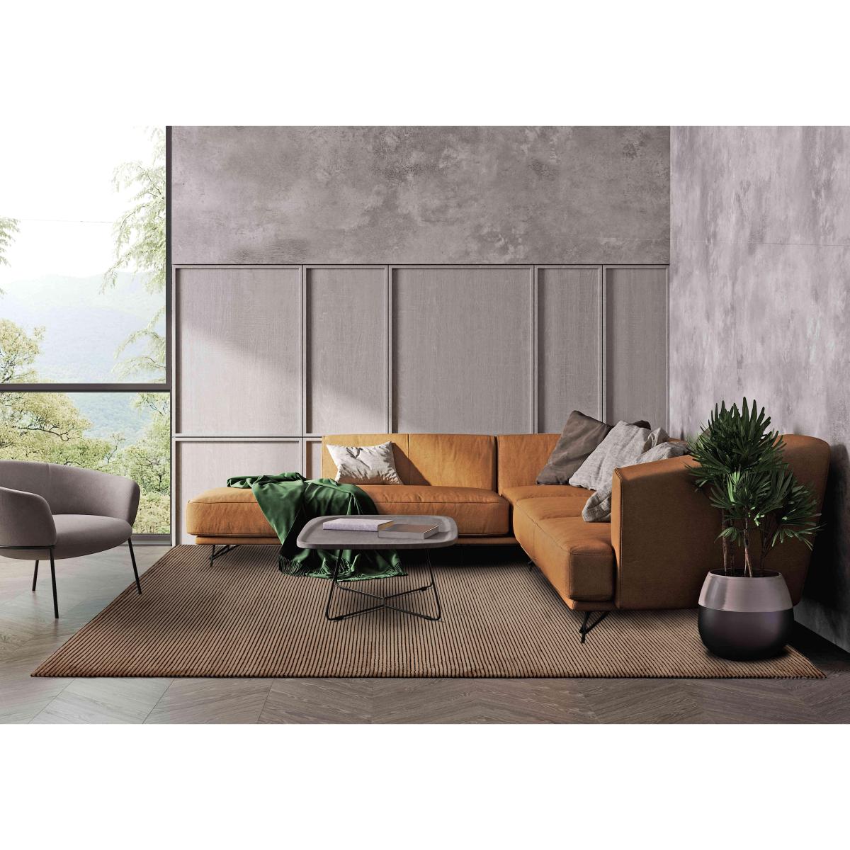 Kuza Stripe Rug - 120cm-x-170cm - Silver – image 2