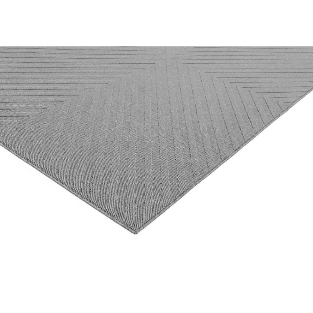 Antibes Light Grey Arrow Outdoor Rug - 80cm-x-150cm – image 2