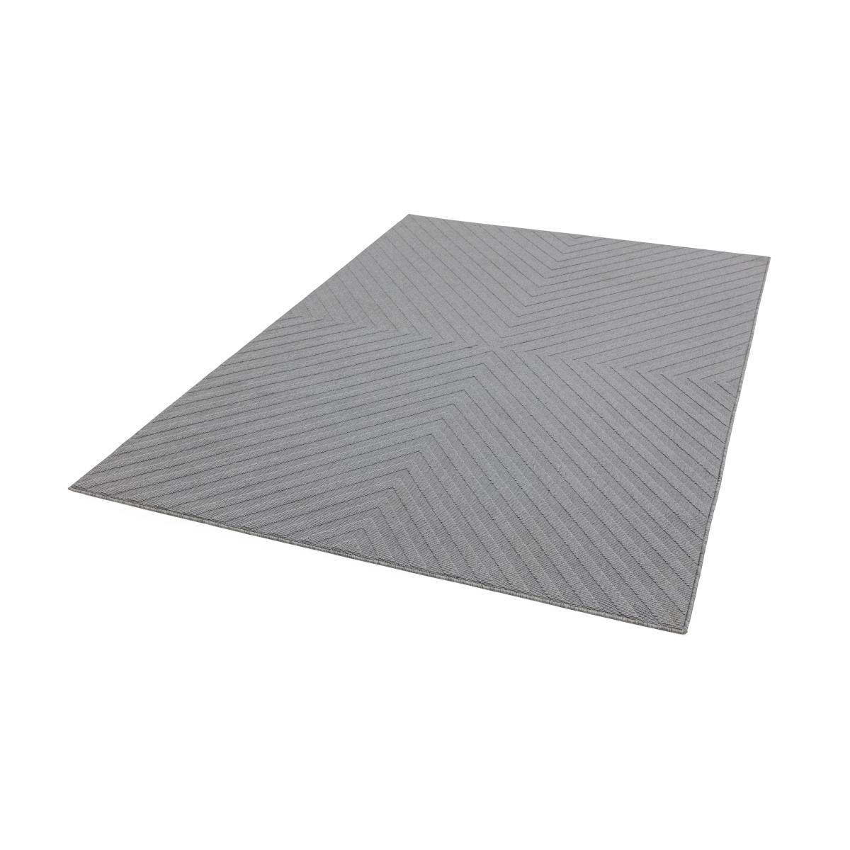 Antibes Light Grey Arrow Outdoor Rug - 80cm-x-150cm – image 5