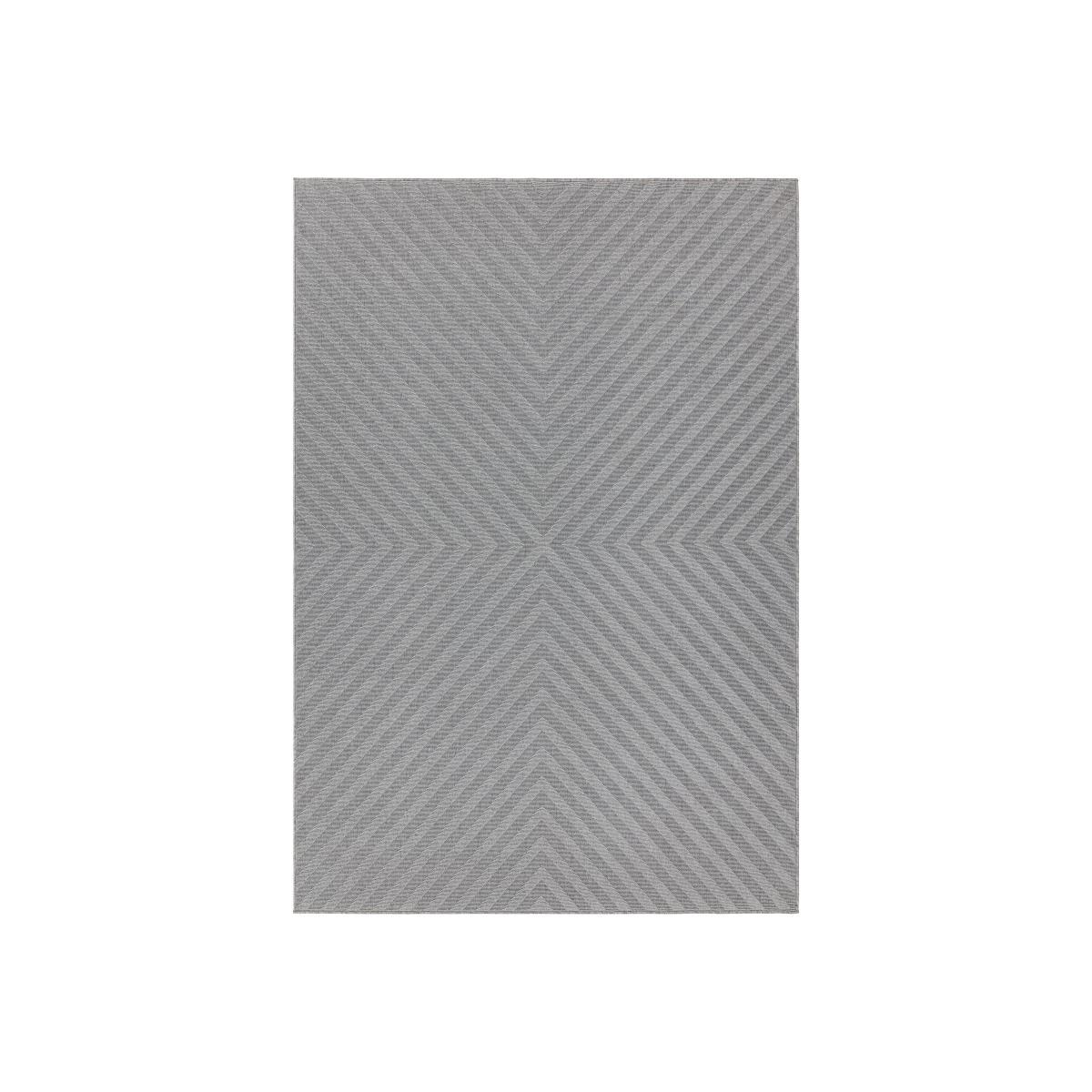 Antibes Light Grey Arrow Outdoor Rug - 80cm-x-150cm – image 1