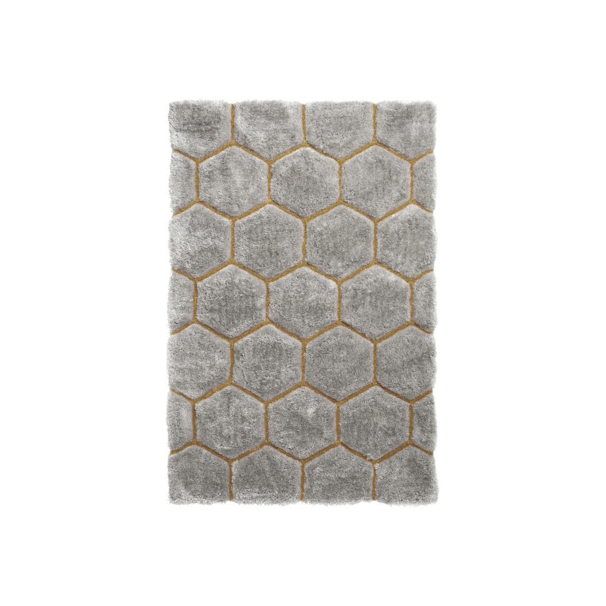 Noble House Honeycombe Rug - 120cm-x-170cm - Grey – image 1
