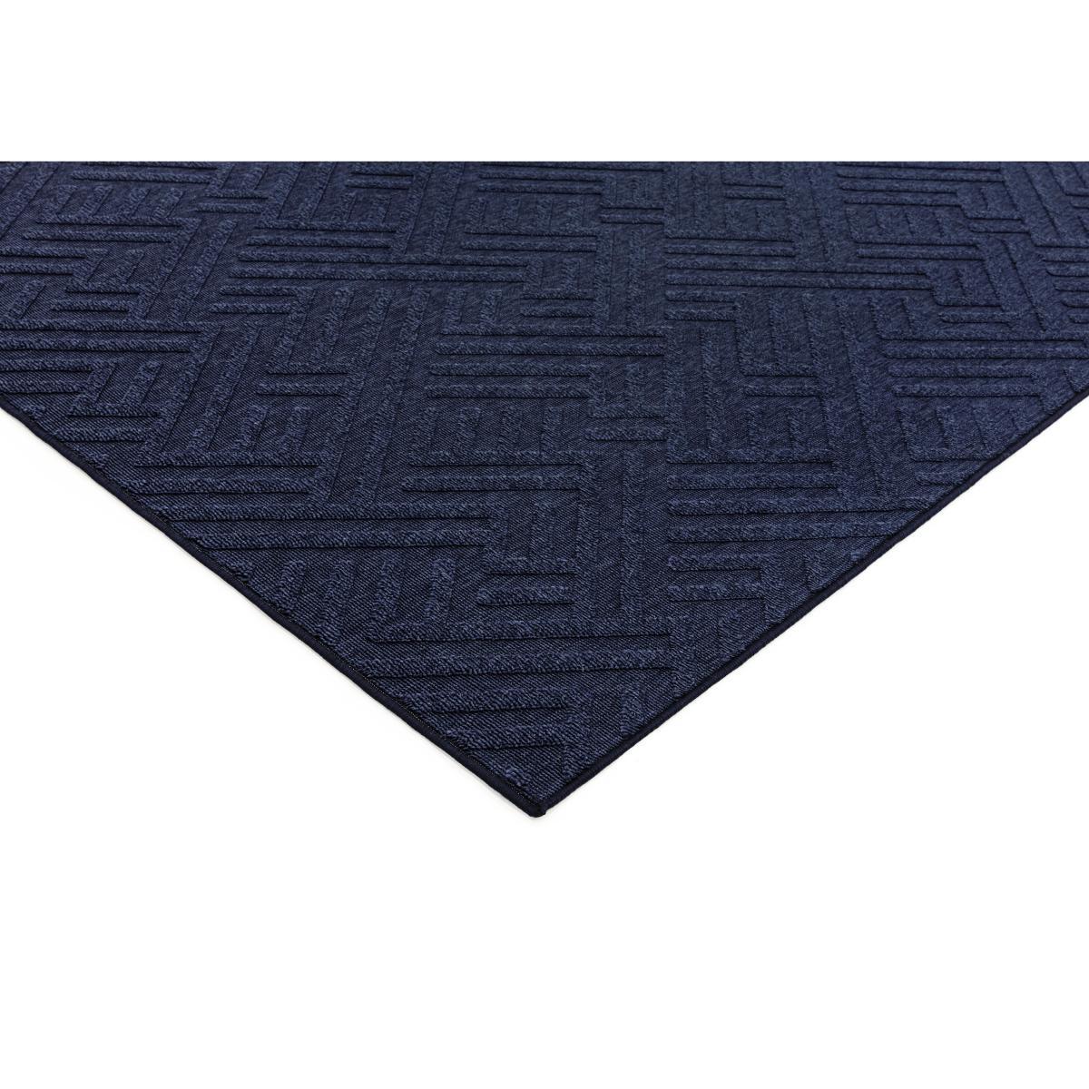 Antibes Blue Linear Outdoor Rug - 120cm-x-170cm – image 2