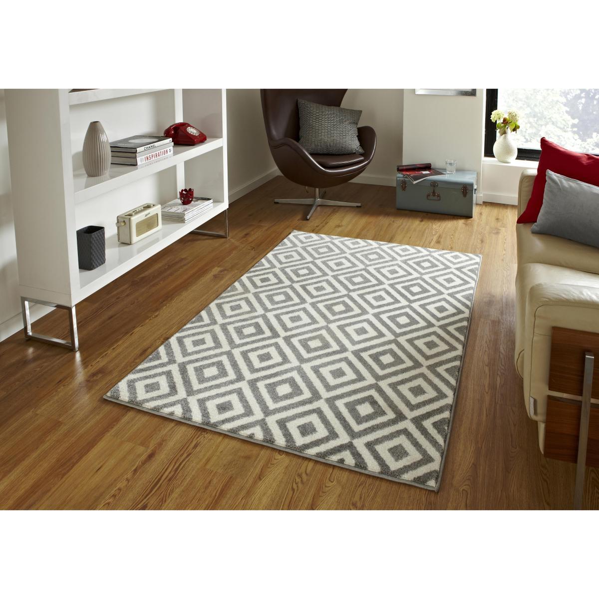Matrix Rug - 160cm-x-220cm - Grey – image 2