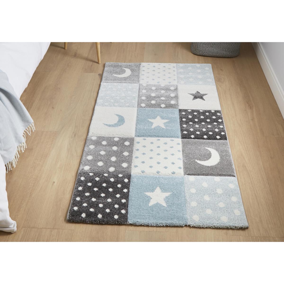 Star Children's Blue Rug - 80cm-x-150cm – image 2