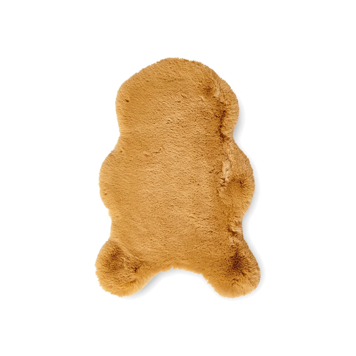 Teddy Single Sheepskin Rug - Mustard – image 1