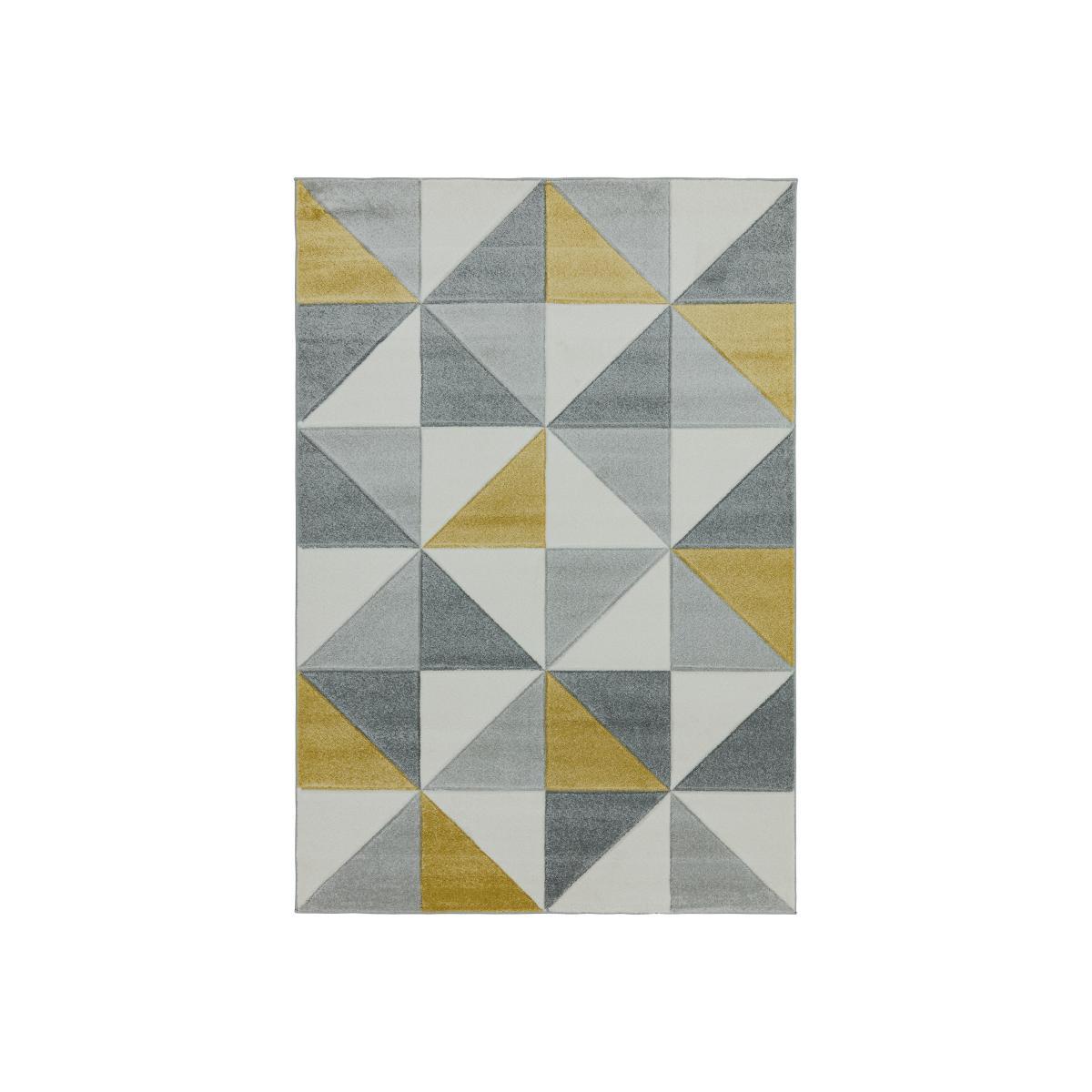 Sketch Cubic Ochre Rug - 200cm-x-290cm – image 1