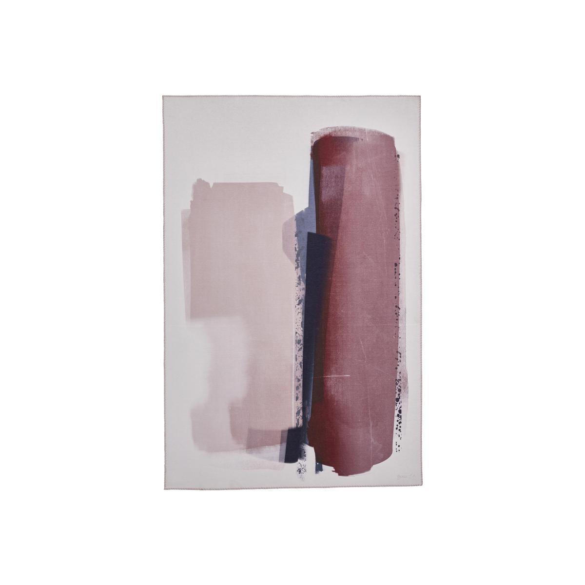 Michelle Collins Abstract Art Rose and Crimson Rug - 150cm-x-230cm – image 1