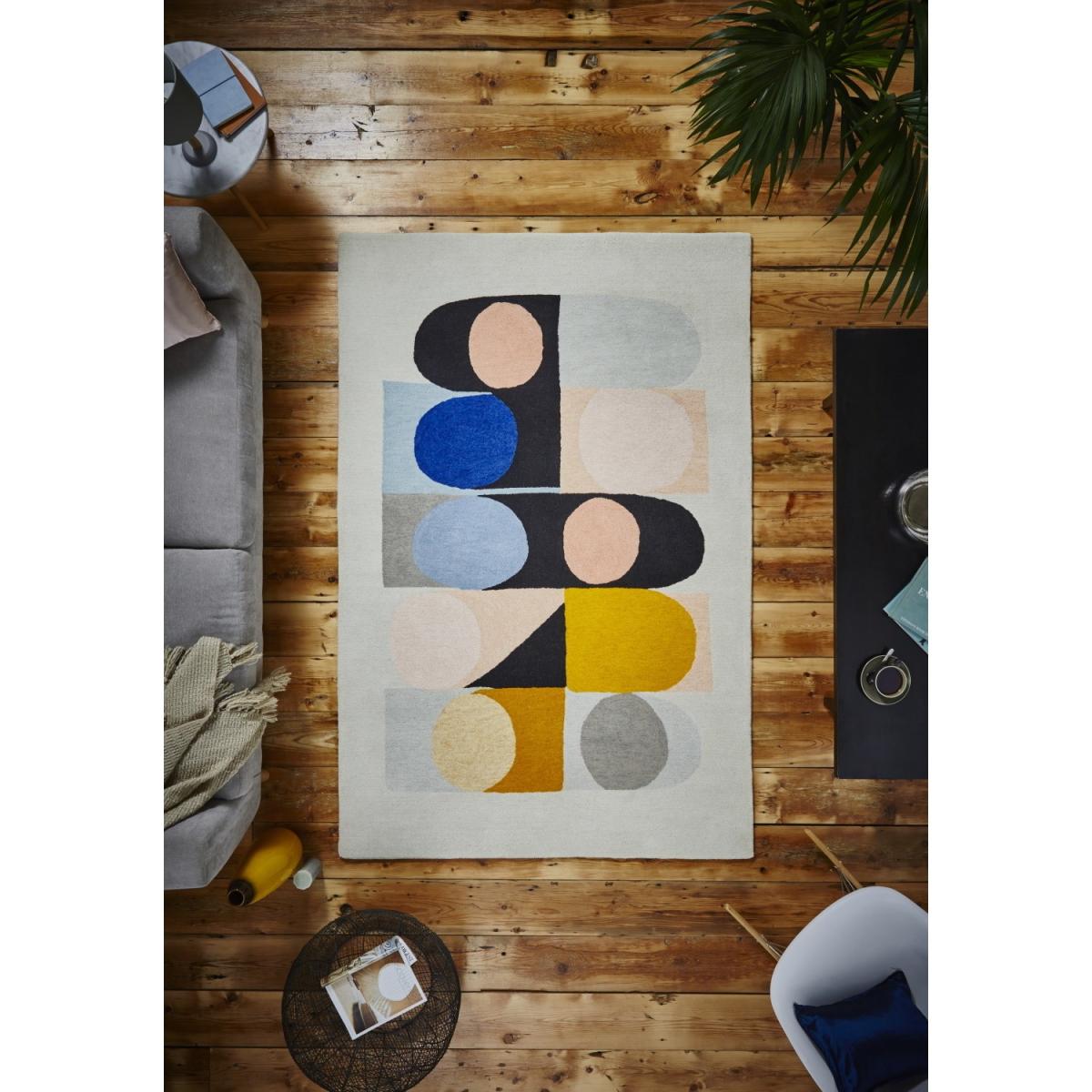 Inaluxe Jazz Flute Multi Coloured Patterned Rug - 170x120cm – image 2