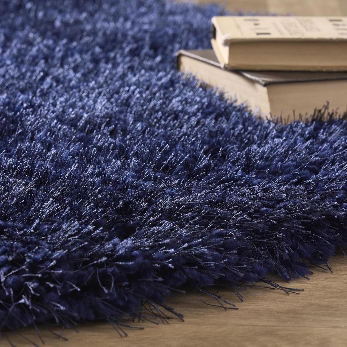 Shaggy Indigo Rug - 230 x 160 cm - Chicago - Origins – image 3