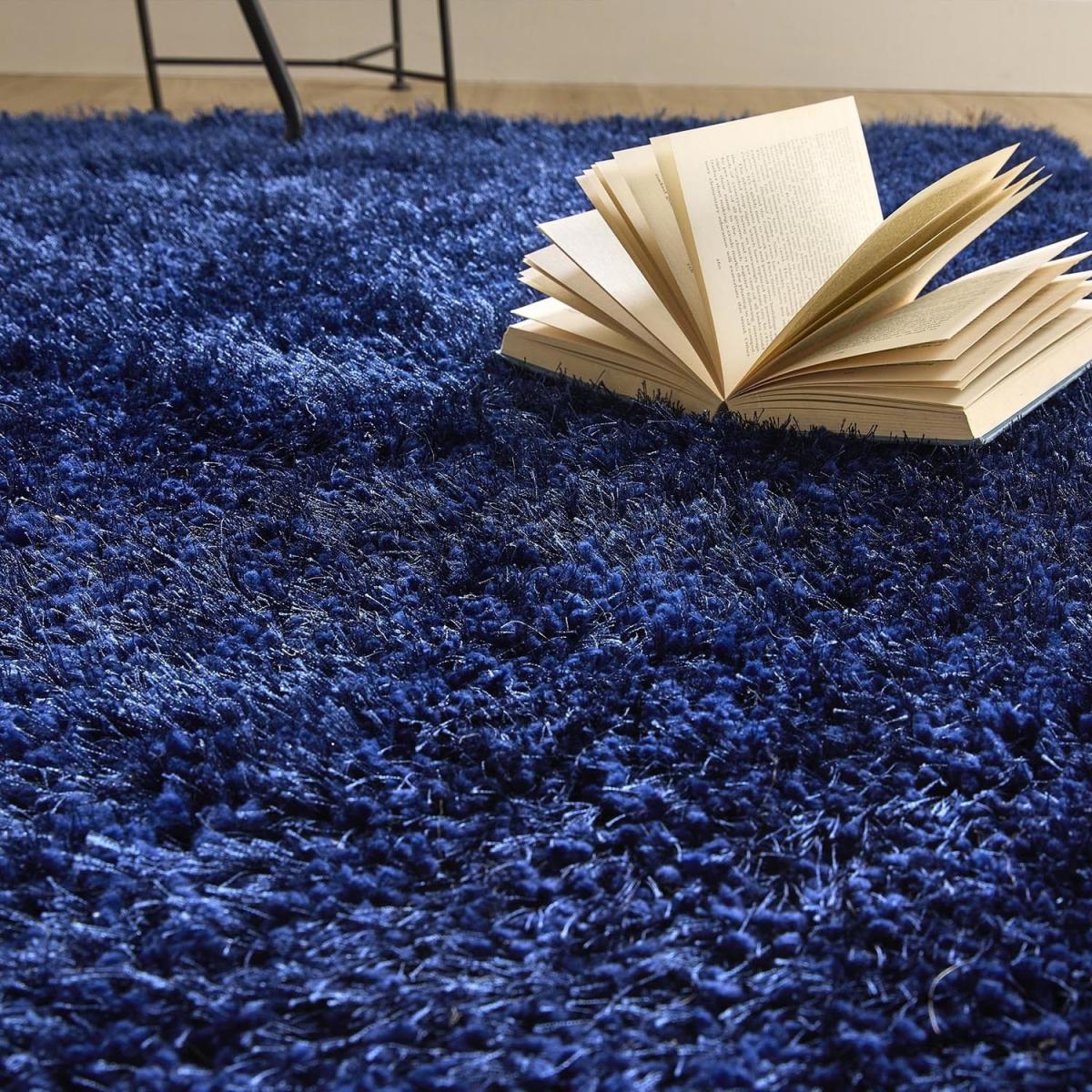 Shaggy Indigo Rug - 230 x 160 cm - Chicago - Origins – image 4
