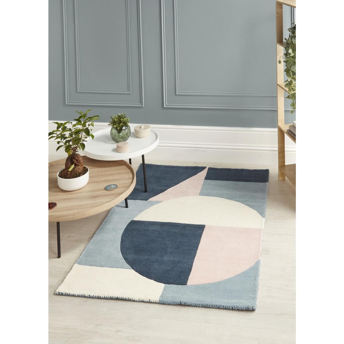 Horizon Multi Coloured Rug with Geometric Patterns - 120x170 cm – image 2