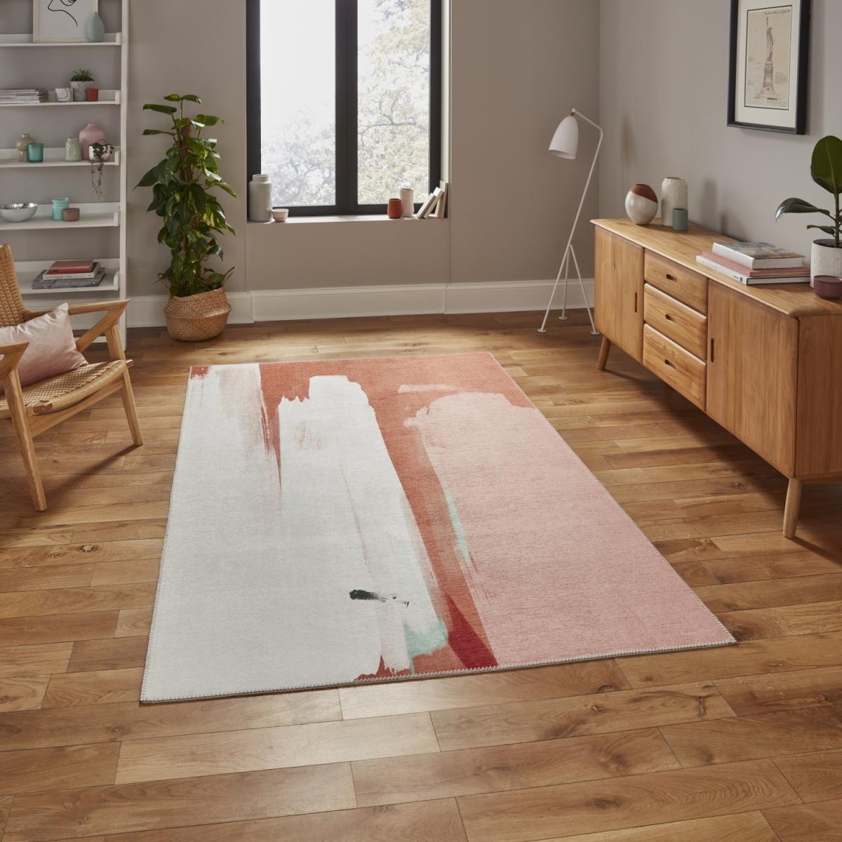 Abstract Multi Coloured Orange Rug - 120x170cm – image 2