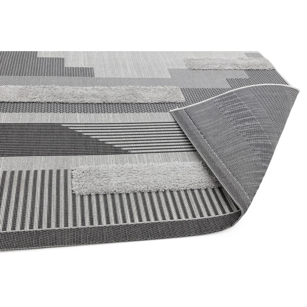 Monty Indoor/Outdoor Black & Grey Geometric Rug - 200x290cm – image 4