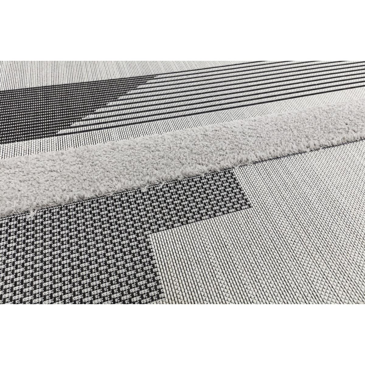 Monty Indoor/Outdoor Black & Grey Geometric Rug - 200x290cm – image 5