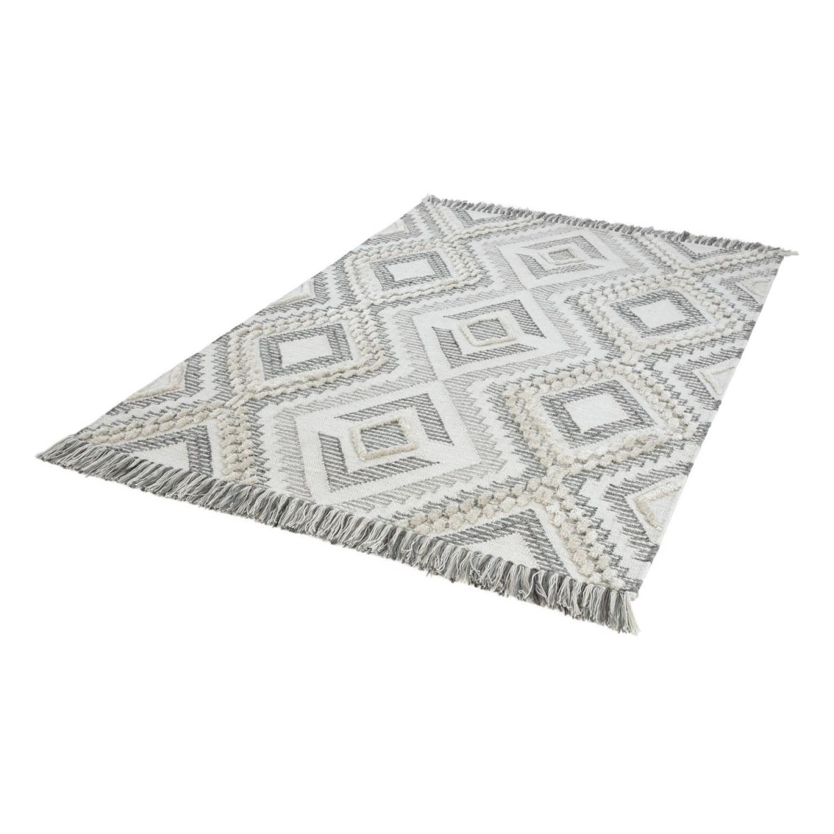 Carlton Indoor/Outdoor Textured Grey Rug - 200x290cm – image 2