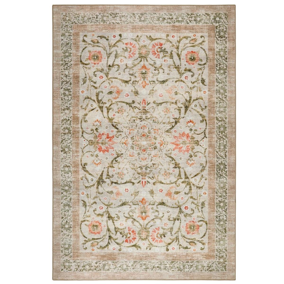 Washable Green and Orange Vintage Floral Rug - 230 x 160 cm - Country Paisley - Origins – image 2