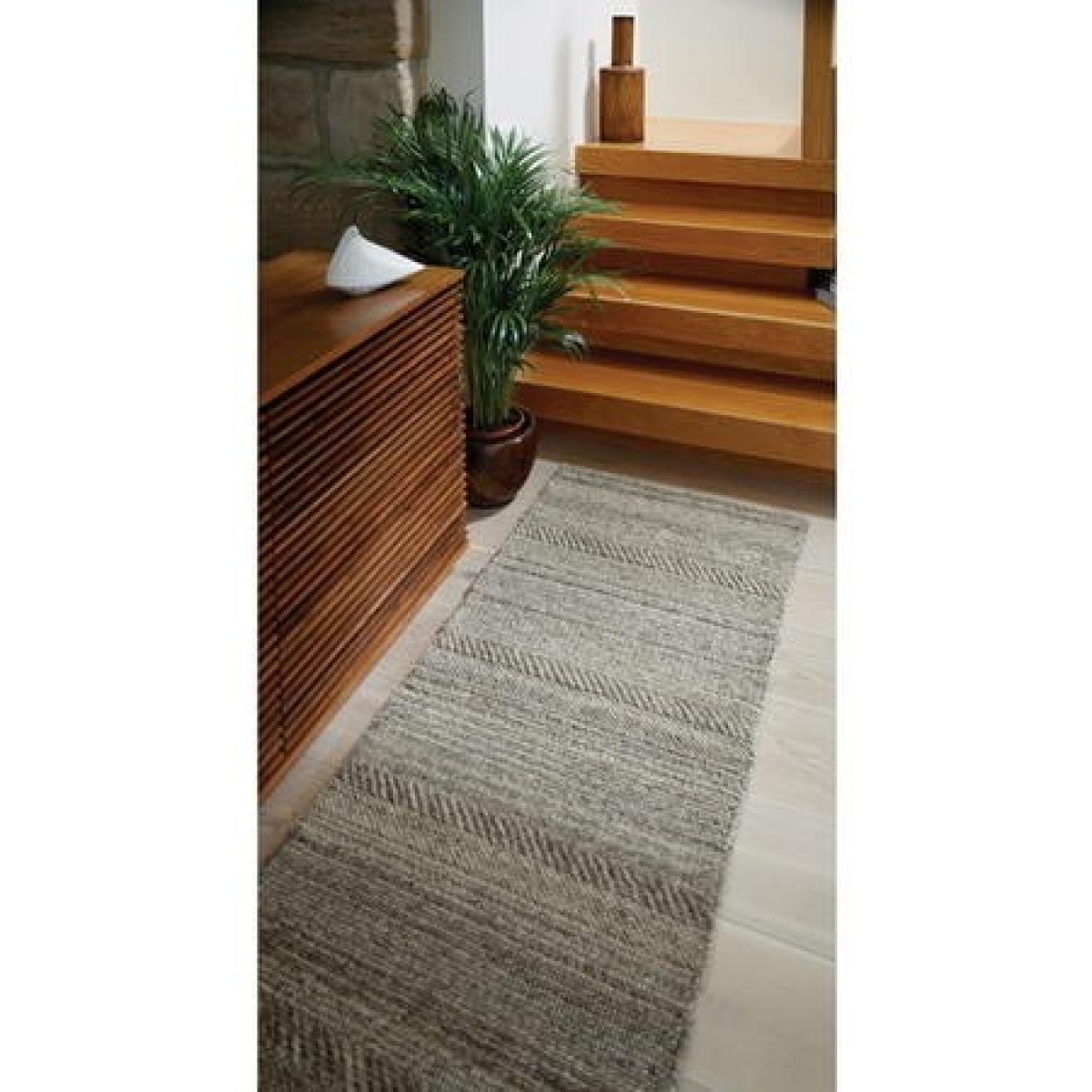 Chunky Knit Runner Rug in Natural Grey - 67x200cm - Ripley – image 5