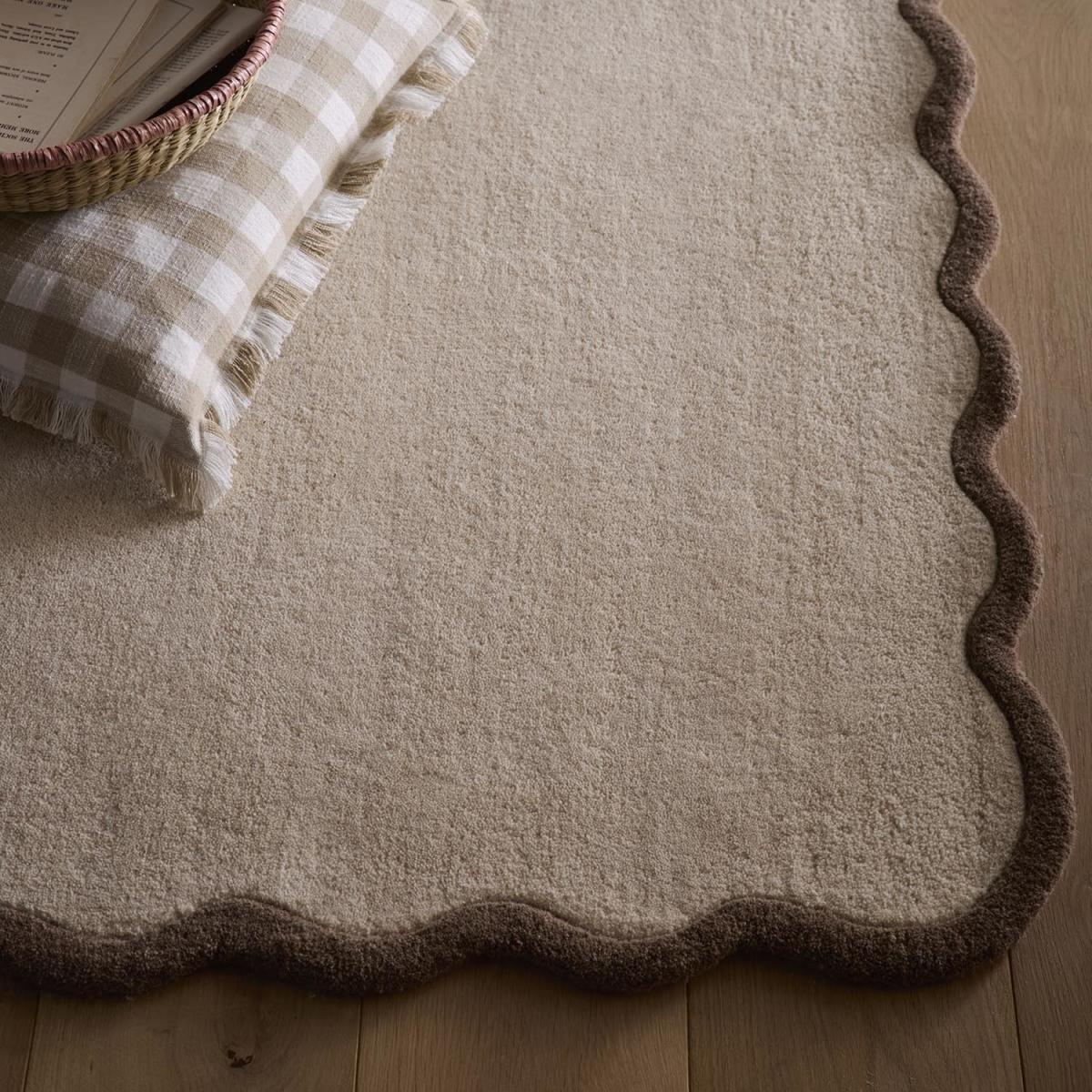 Scalloped Natural Rug - 230 x 160 cm - Elsie - Origins – image 3
