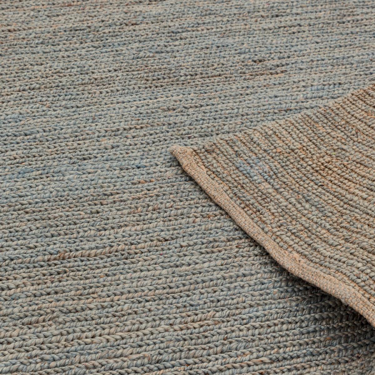 Grey Jute Rug 120x170cm - Soumak – image 3