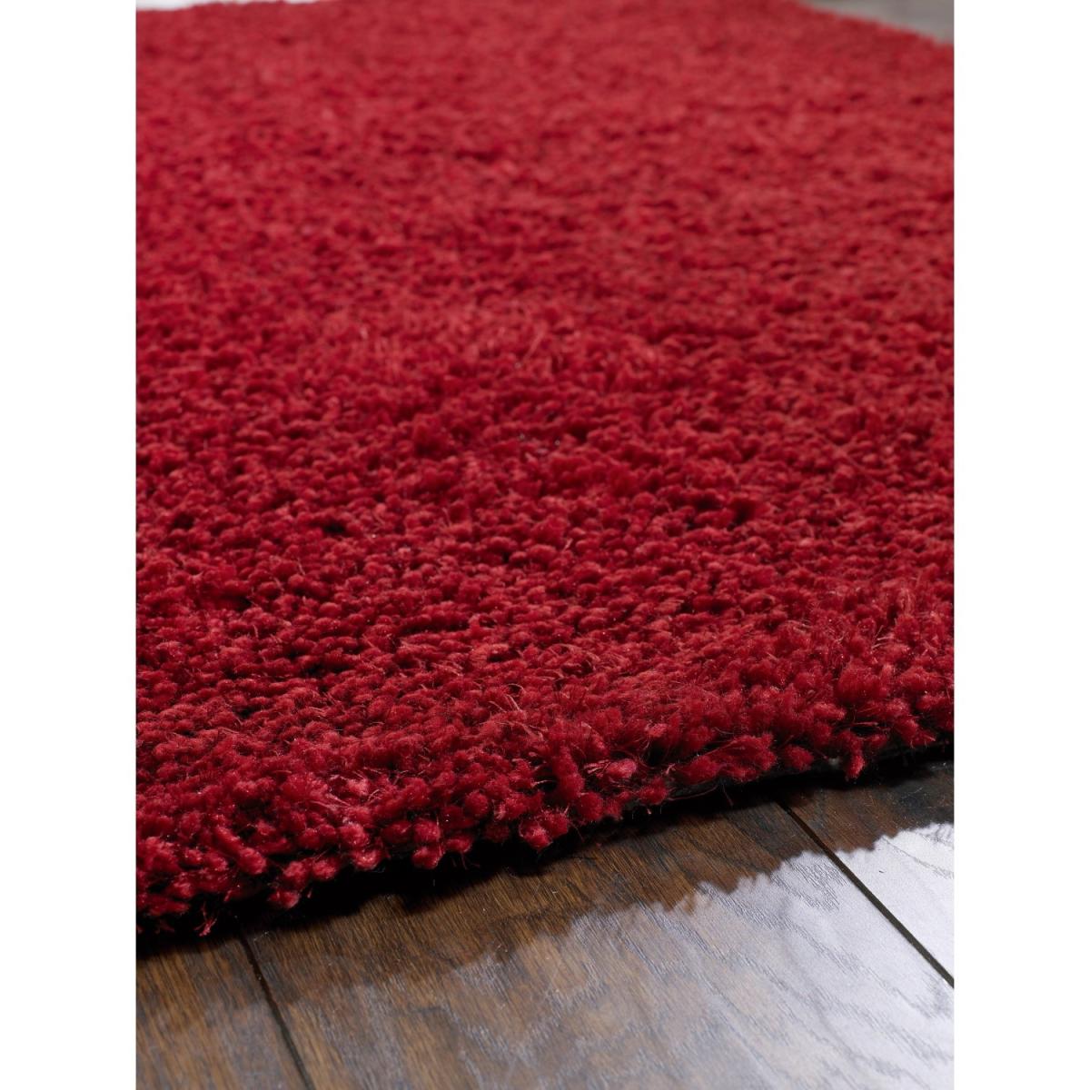Red Shaggy Rug - 110 x 160 cm - Chicago – image 2