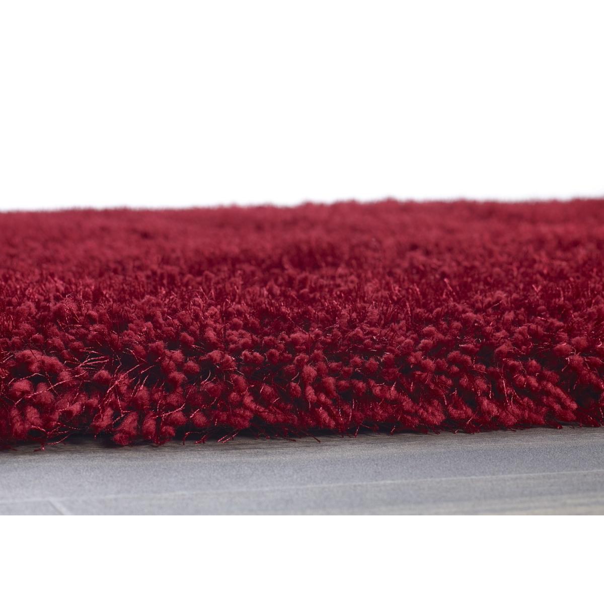 Red Shaggy Rug - 110 x 160 cm - Chicago – image 3