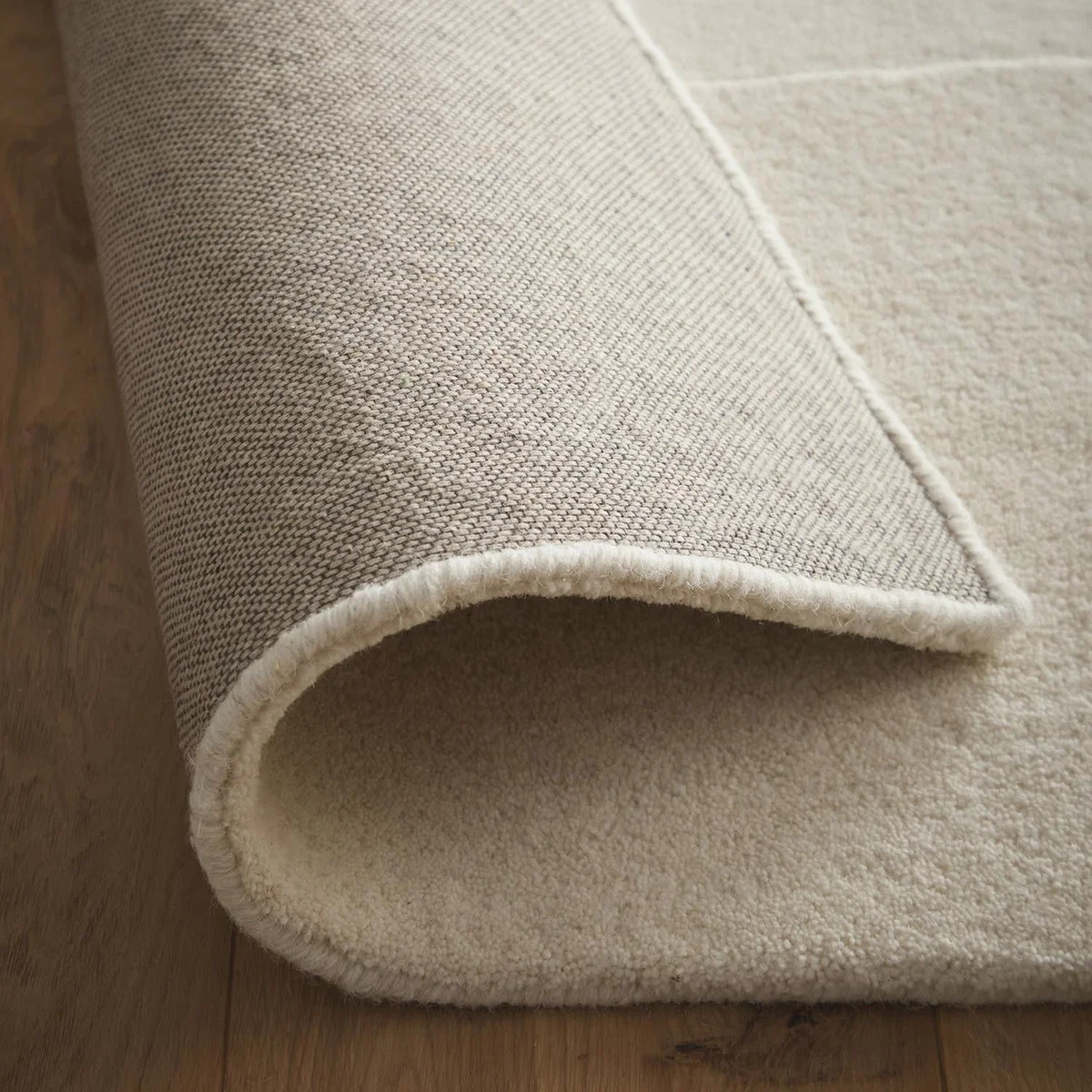 Hand Carved Abstract Beige Rug - 170 x 120 cm - Boulder - Origins – image 5