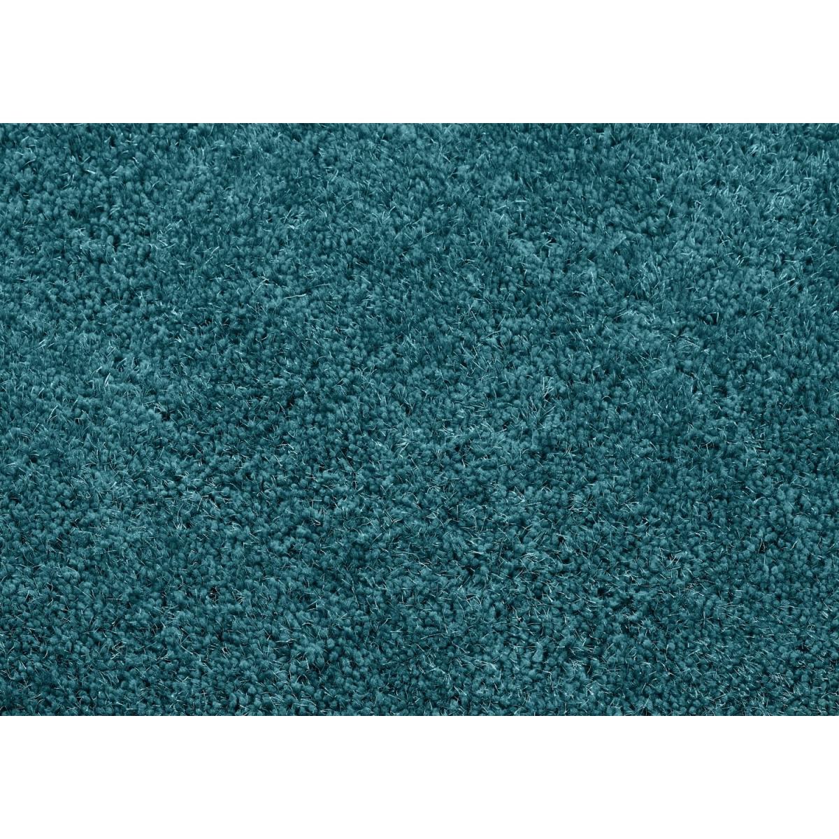 Round Teal Shaggy Rug - Chicago – image 2