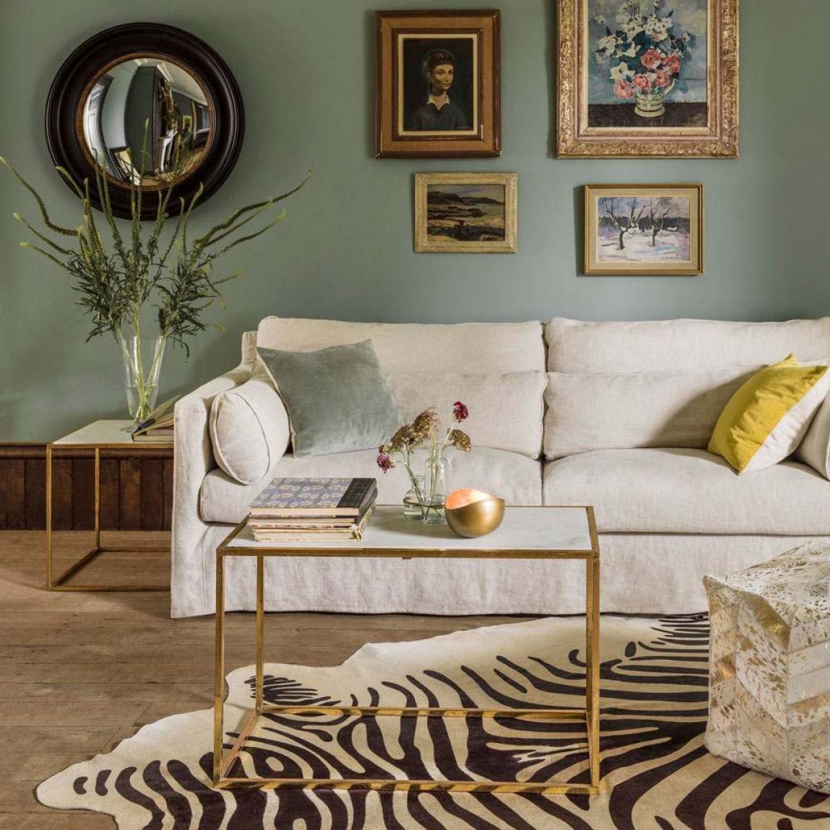 Zebra Printed Cowhide Rug – image 3