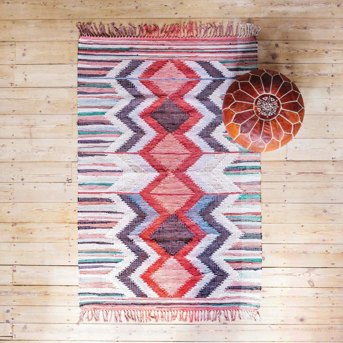 Karim Large Recycled Cotton Rug – image 1