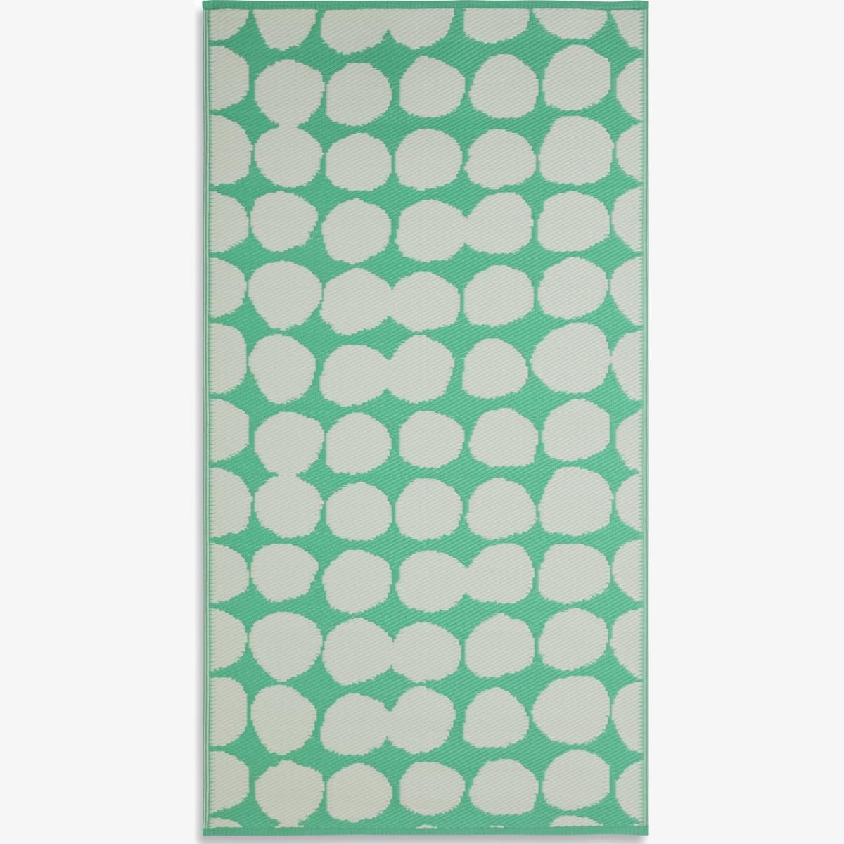 Habitat Plastic Woven Green & White Outdoor Rug