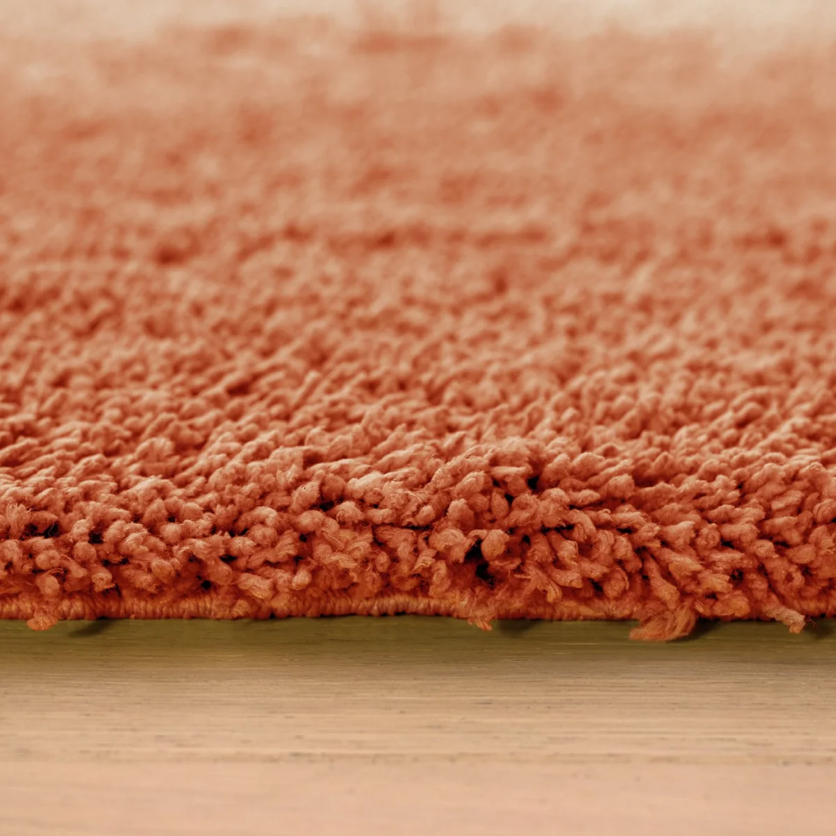 Habitat Noodle Shaggy Plain Rug - Terracotta - 120x170cm – image 4