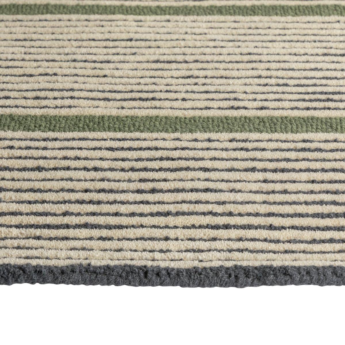 Habitat Industrial Stripe Green Pile Rug - 230x160cm – image 4