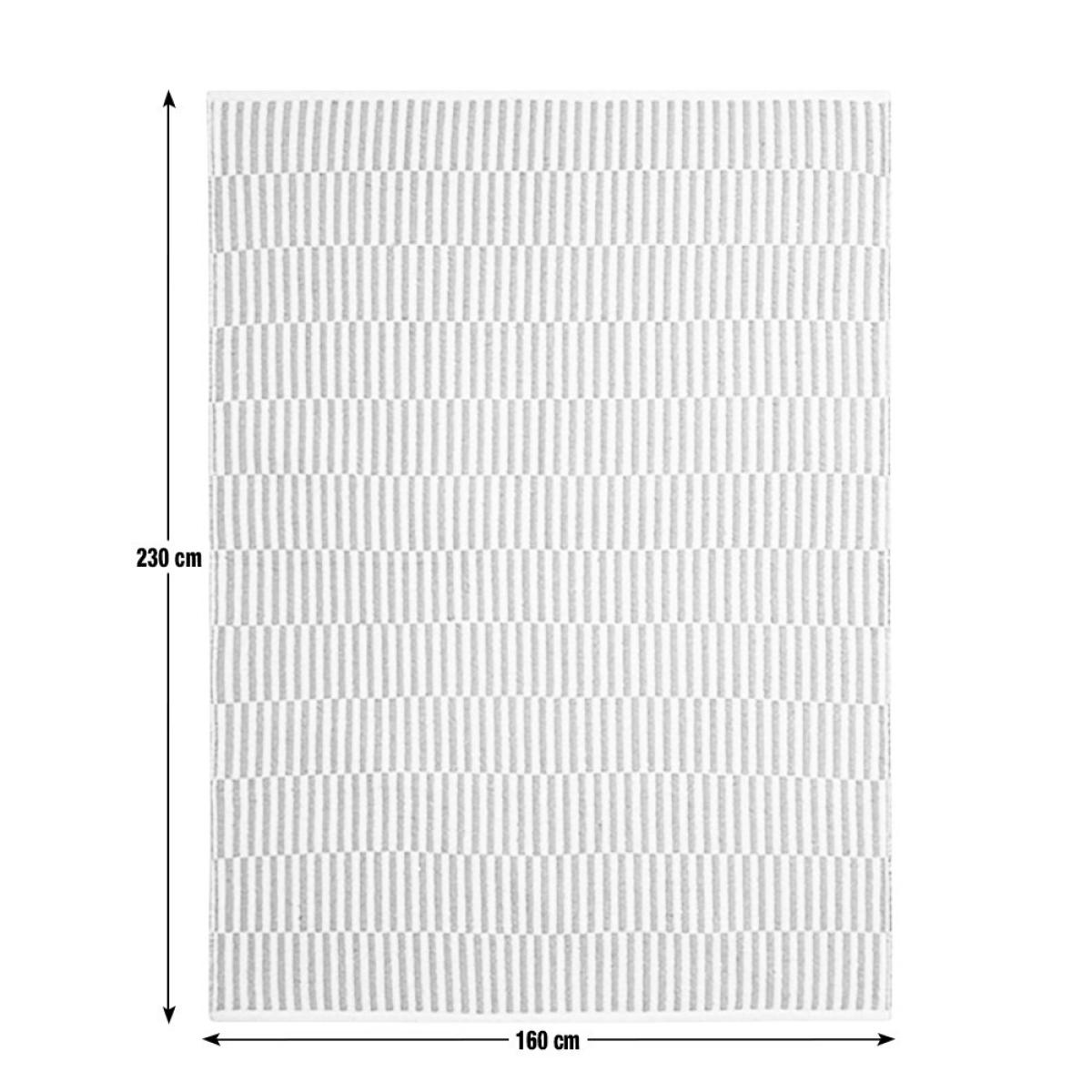 Habitat Modern Country Block Rug - 120x170 - Natural – image 7
