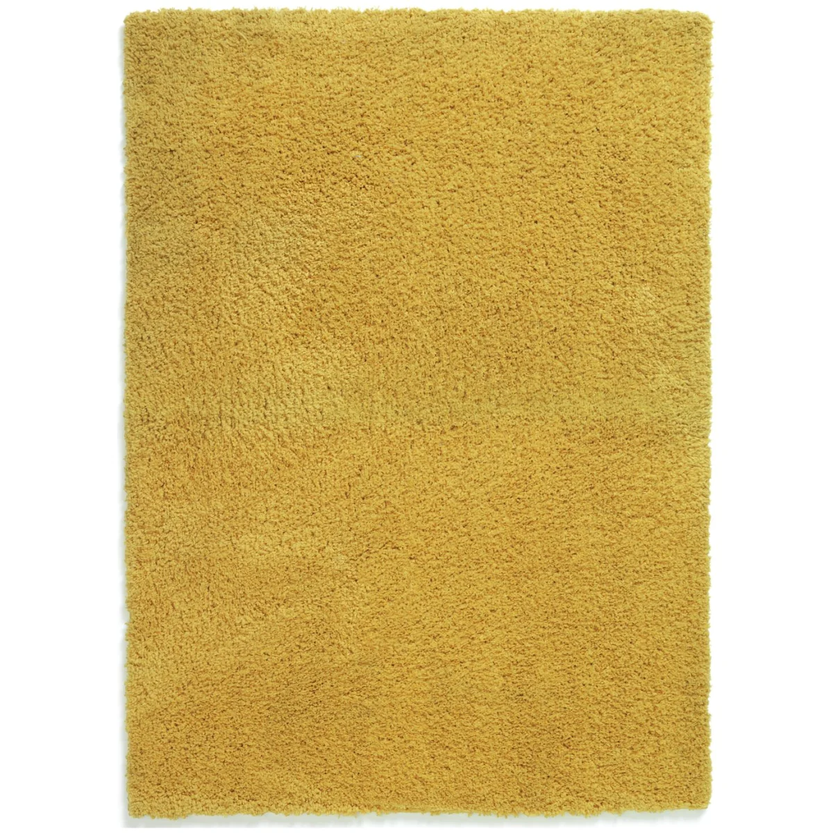 Habitat Recycled Cosy Plain Shaggy Rug - 120x170cm - Mustard – image 2