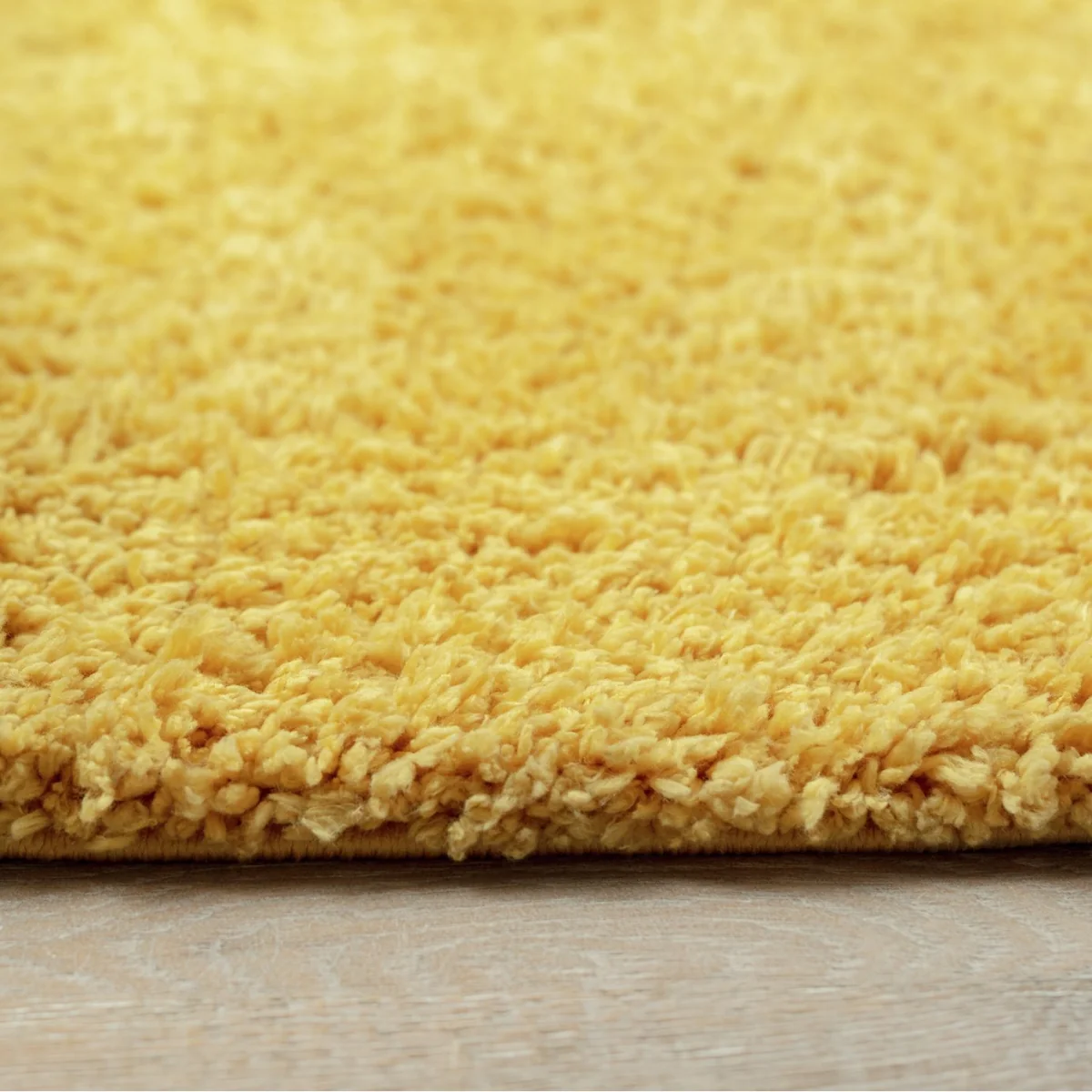 Habitat Recycled Cosy Plain Shaggy Rug - 120x170cm - Mustard – image 4