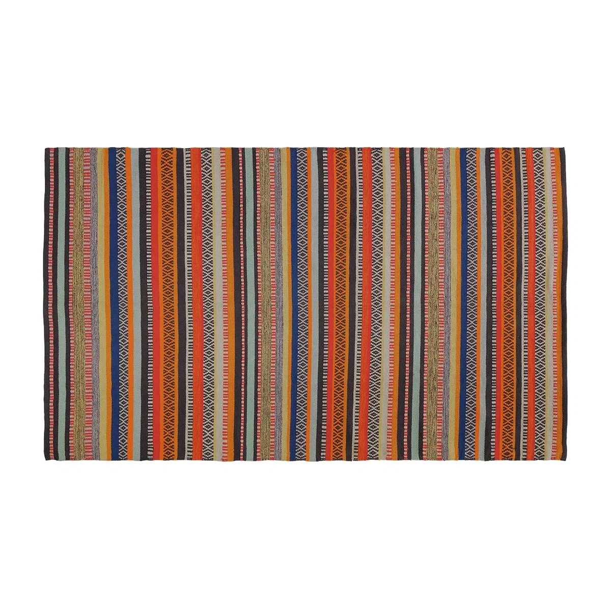 Habitat Edith Cotton Wool Rug - 120 x 180cm - Multicoloured