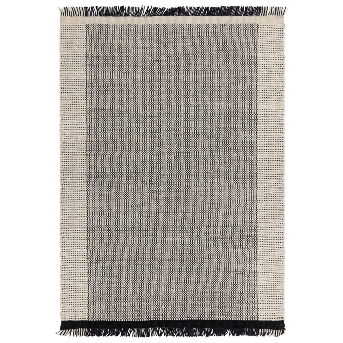Asiatic Avalon Beige & Black Wool Flatweave Rug - 230x160cm – image 3