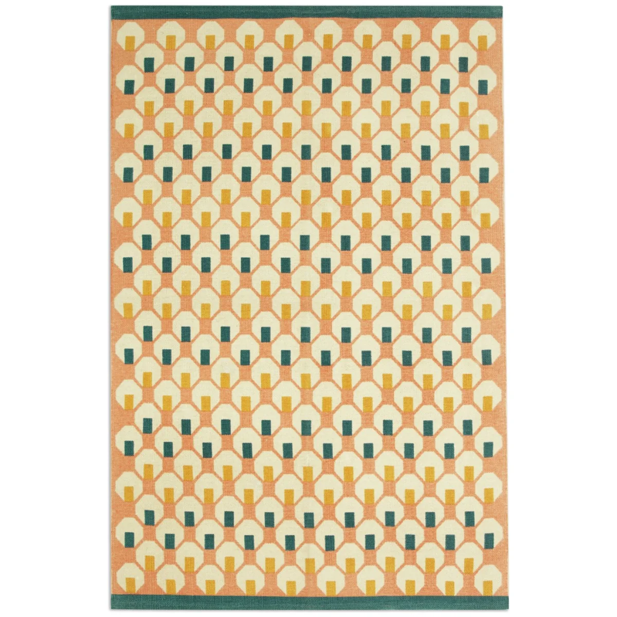 Habitat Octo Flatweave Cotton Rug - Pink - 120x180cm – image 5