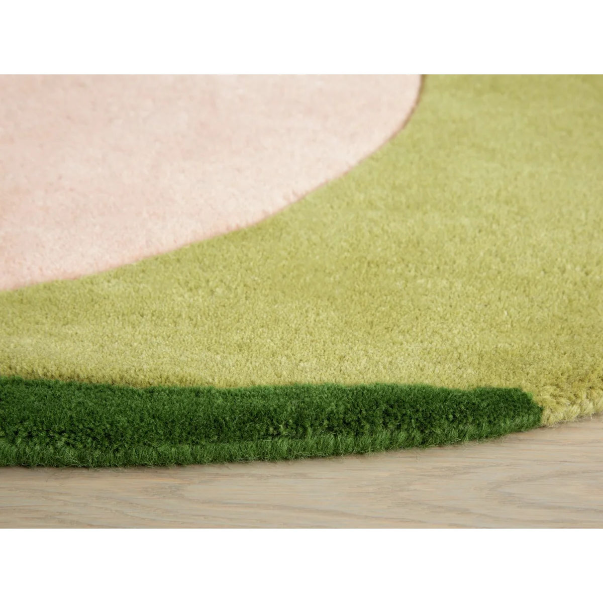 Habitat Geometric Circle Wool Rug - Multi - 120x120cm – image 4