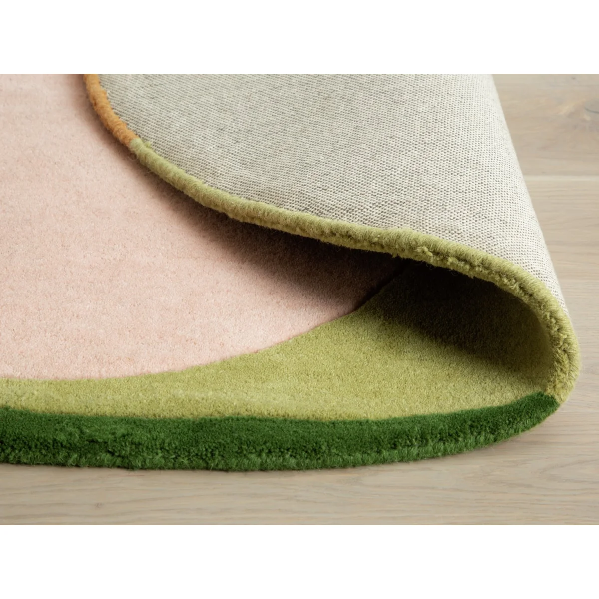 Habitat Geometric Circle Wool Rug - Multi - 120x120cm – image 5