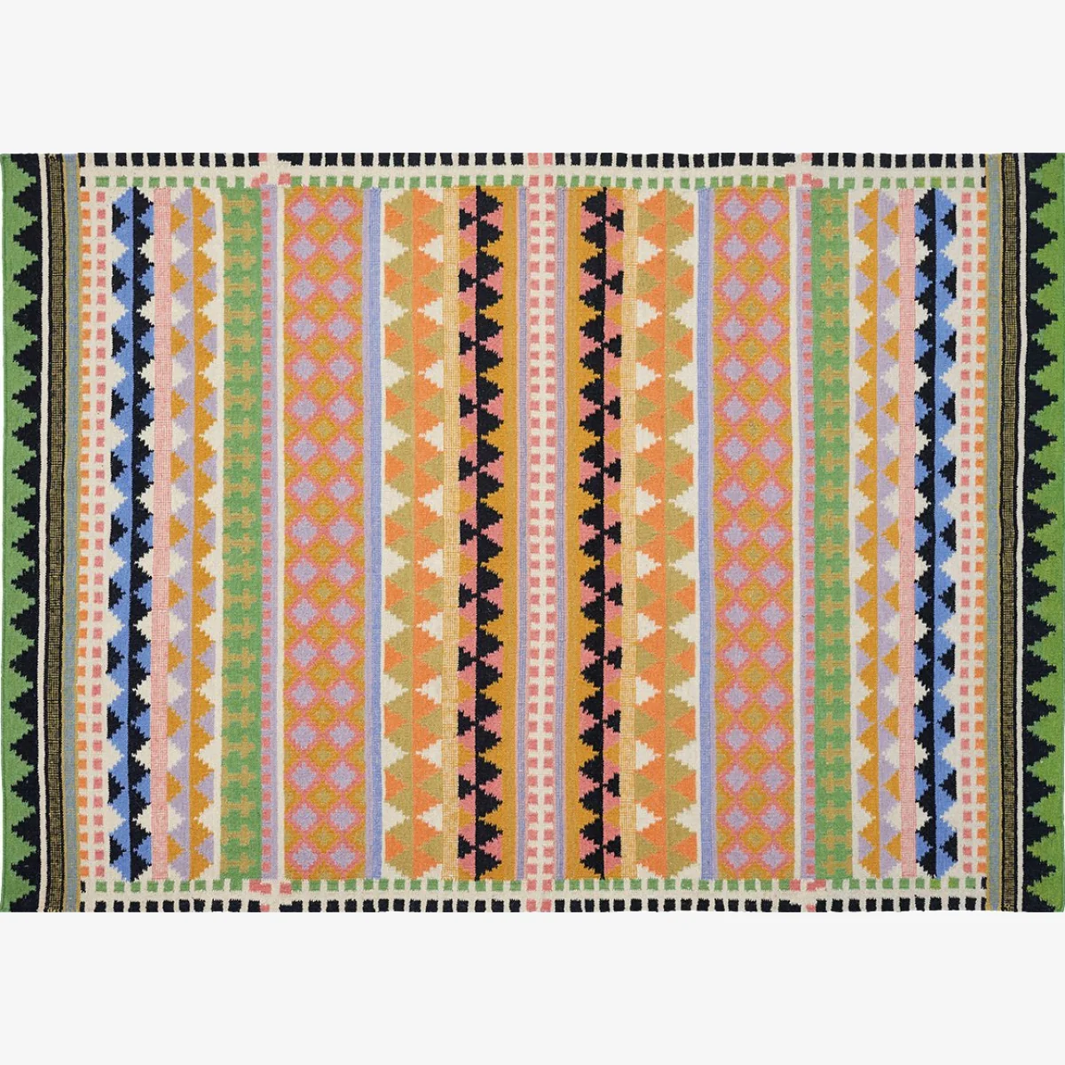 Habitat Vida Cotton Flatweave Rug - 170x240cm -Multicoloured