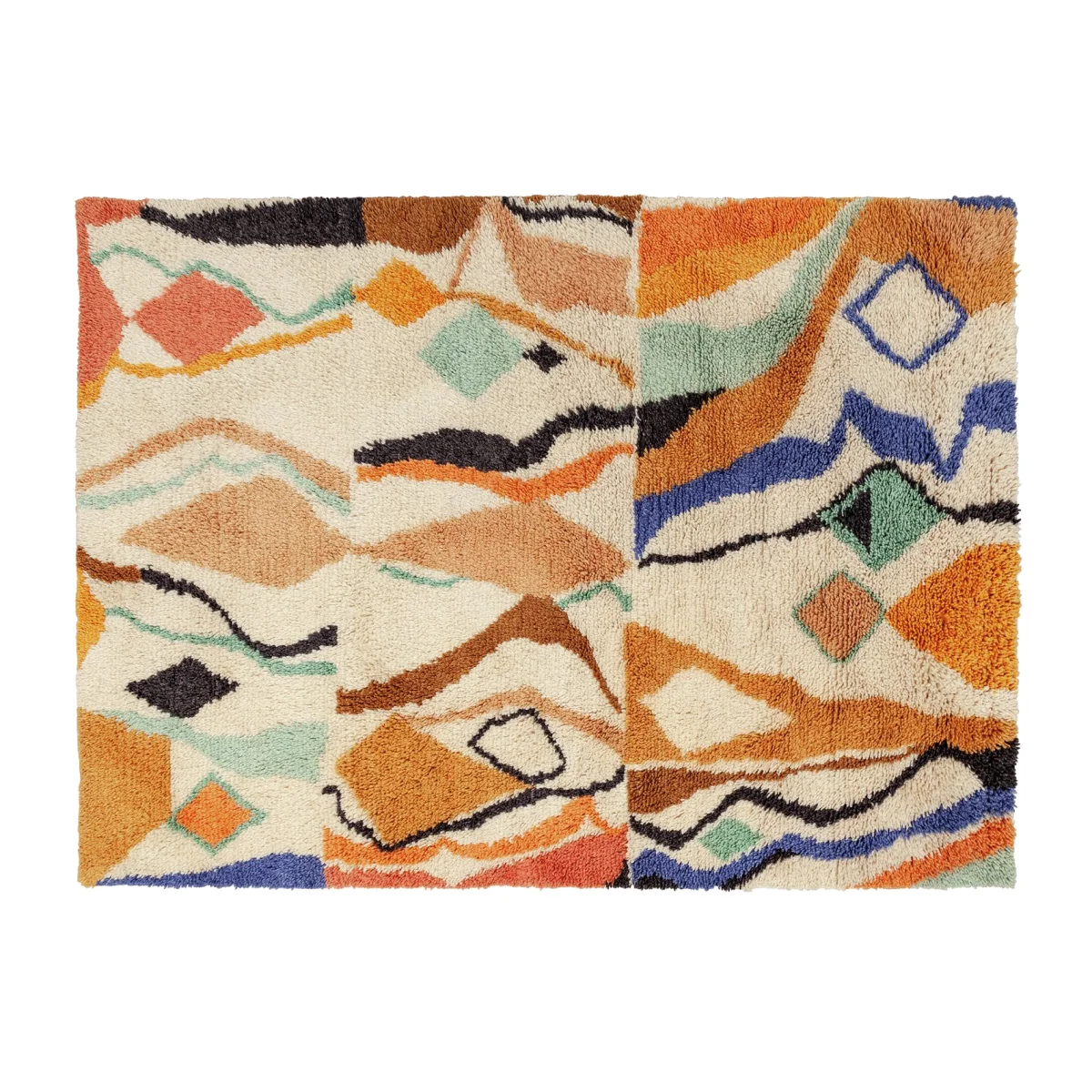 Habitat Liza Moroccan Wool Rug - 160 x 230cm - Multicoloured