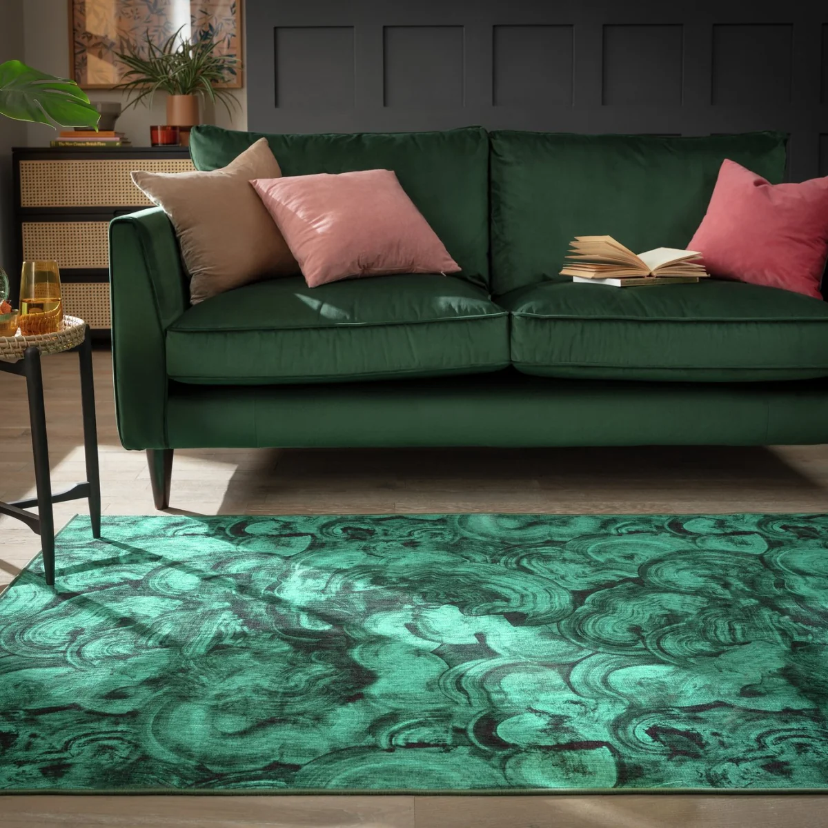 Habitat Malaki Print Flatweave Rug - Multi - 120X170cm – image 1