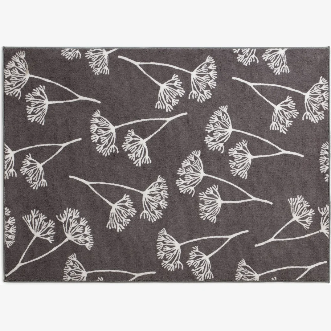 Habitat Cow Parsley Cut Pile Rug - 120x170cm - Charcoal