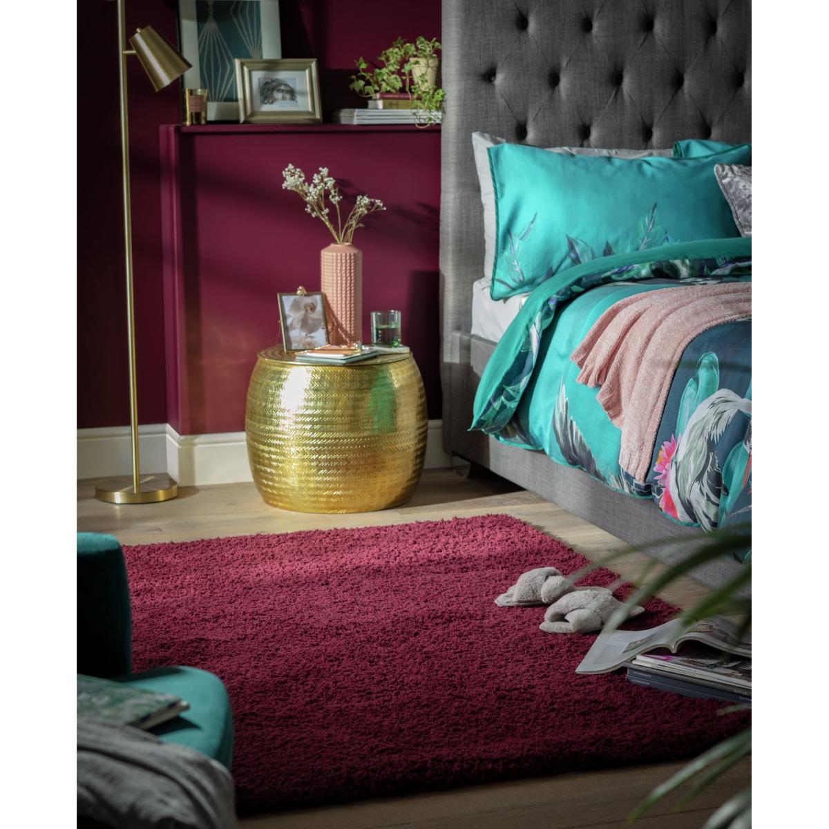 Habitat Recycled Cosy Plain Shaggy Rug -200x290cm - Berry – image 2