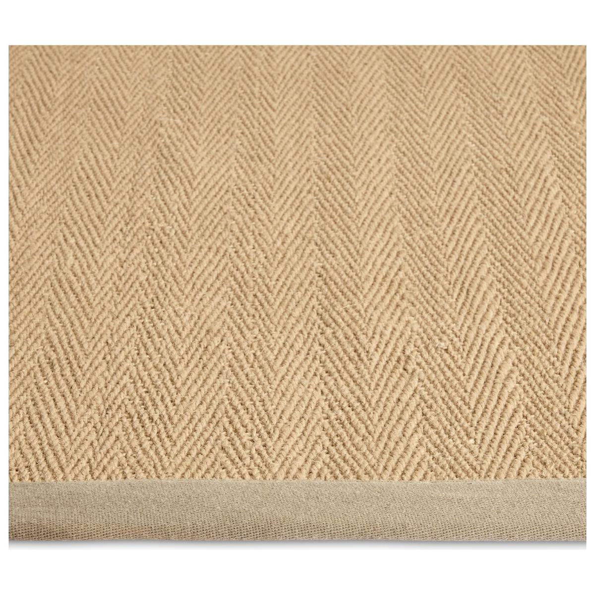 Habitat Herringbone Neutral Boarder Jute Rug - 150x80cm – image 4